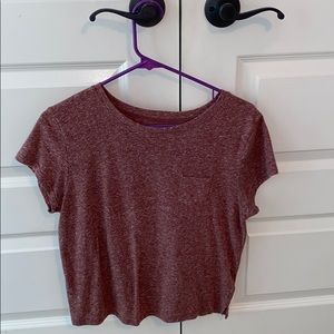 Urban Outfitters BDG Washed Maroon Short Sleeve T